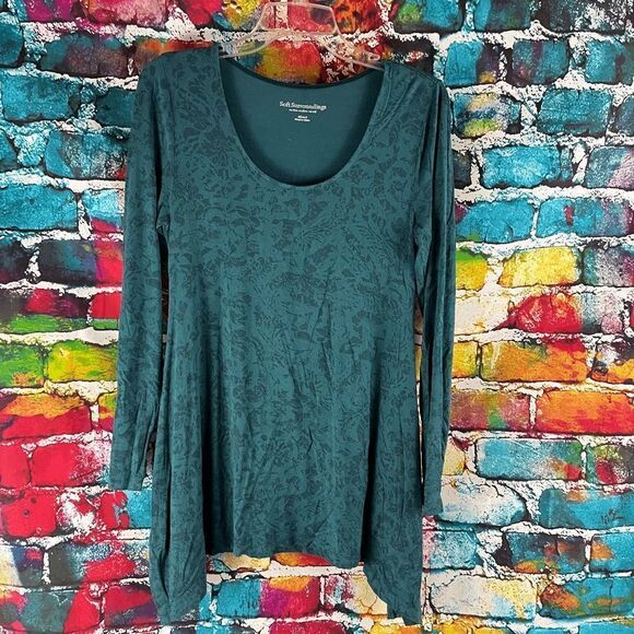 Soft Surroundings Printed Timely Tunic Top Sz XS - Picture 1 of 6